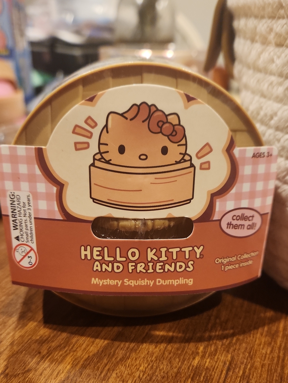 Sanrio Hello Kitty Mystery Squishy Dumpling - Brown/Pink